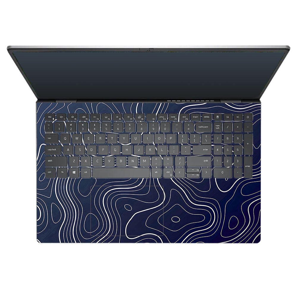 Fluid Lines Design Dell Inspiron 3520 3D Laptop Skin