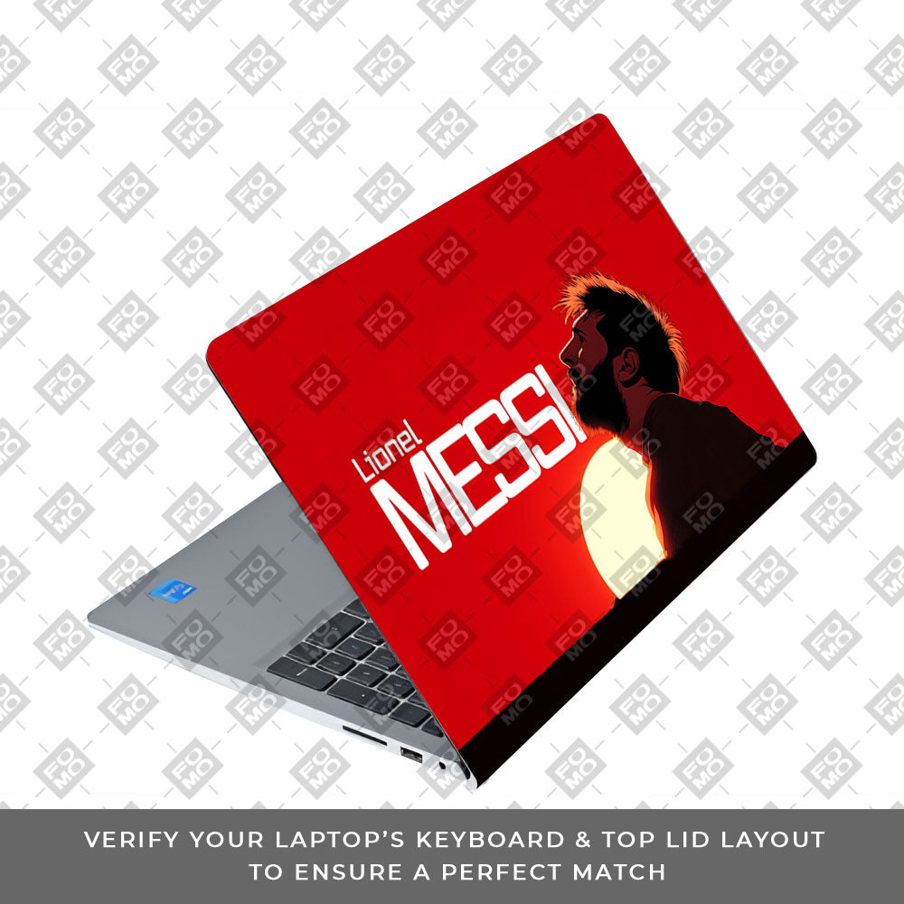 Messi Sunset Icon Dell Inspiron 3520 3D Laptop Skin
