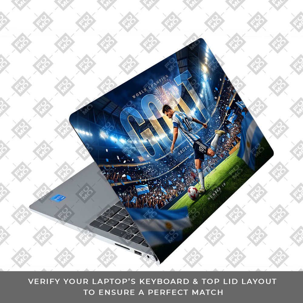 Messi World Champ Energy Dell Inspiron 3520 3D Laptop Skin