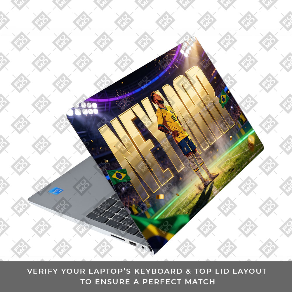Neymar Golden Aura Dell Inspiron 3520 3D Laptop Skin