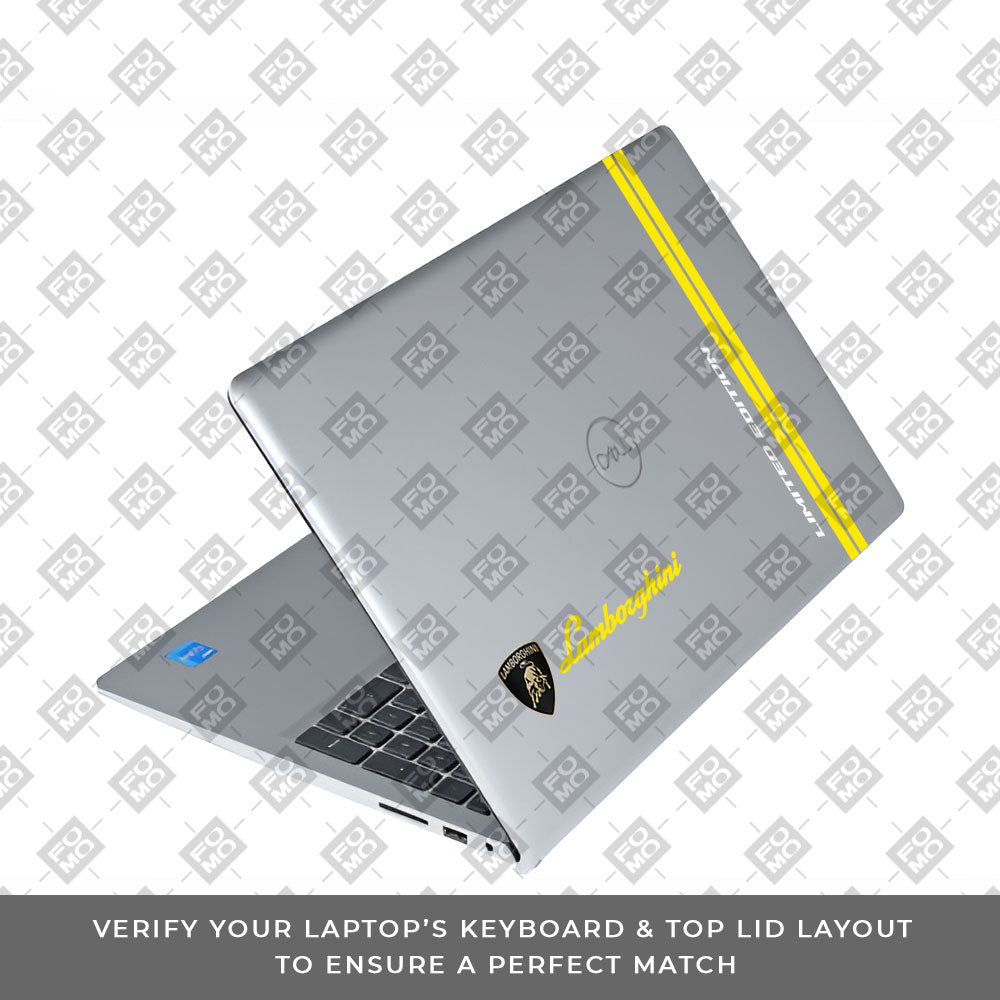 Transparent Lamborghini Limited Edition Dell Inspiron 3520 Laptop Skin