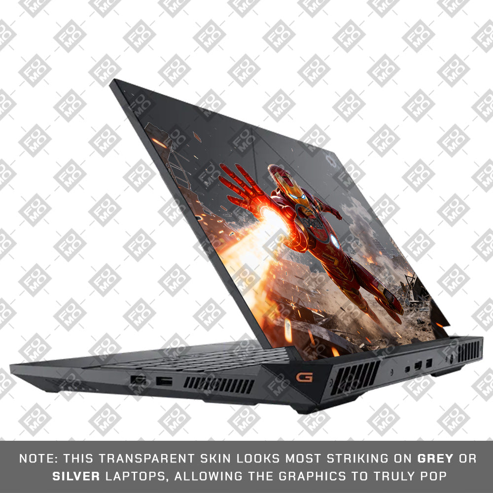 Transparent Iron Fist Dell G15 5520, 5530 Laptop Skin