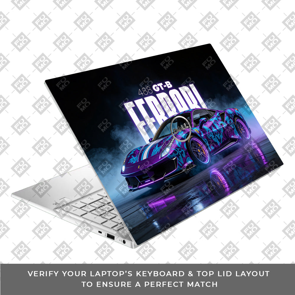 Psycho Drive Ferrari 488 Dell Inspiron 3501 Laptop Skin