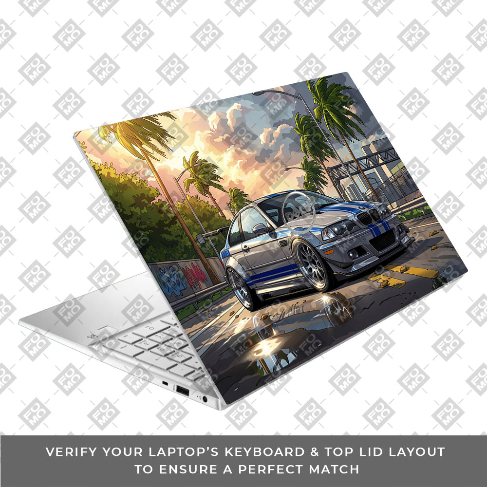 Street Icon BMW E46 Drift Legend Dell Inspiron 3501 Laptop Skin