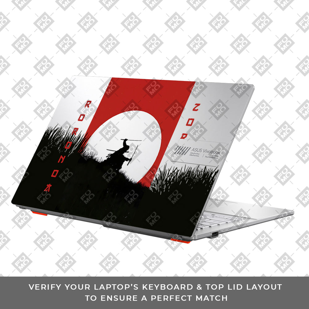 Transparent Swordsman’s Resolve Asus Vivobook Go 15 E1504G Laptop Skin