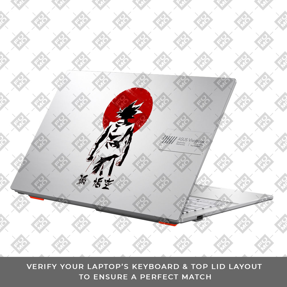 Transparent Sunset Samurai Asus Vivobook Go 15 E1504G Laptop Skin