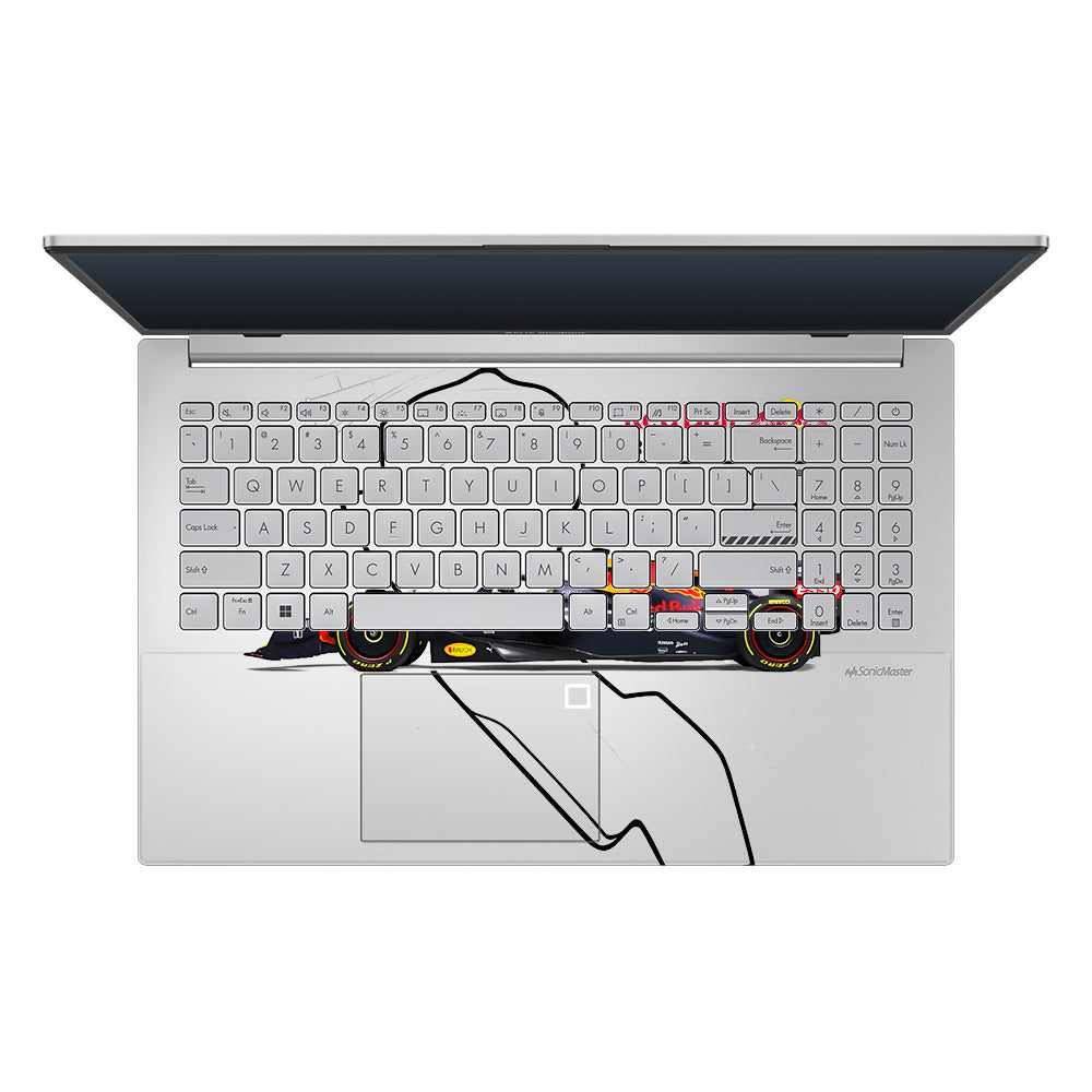Transparent Track King Asus Vivobook Go 15 E1504G Laptop Skin