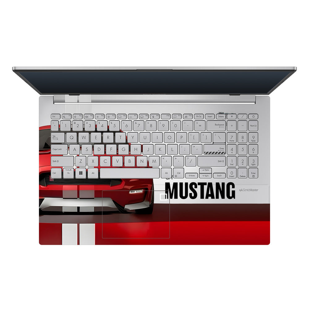 Transparent Mustang Power Asus Vivobook Go 15 E1504G Laptop Skin