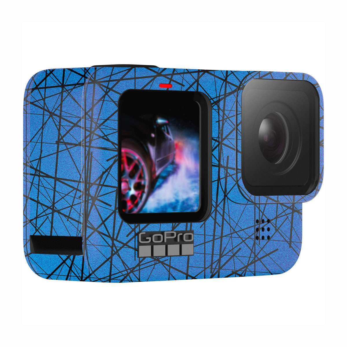 Textured Electric Blue Chaos GoPro Hero 13 Camera Skin