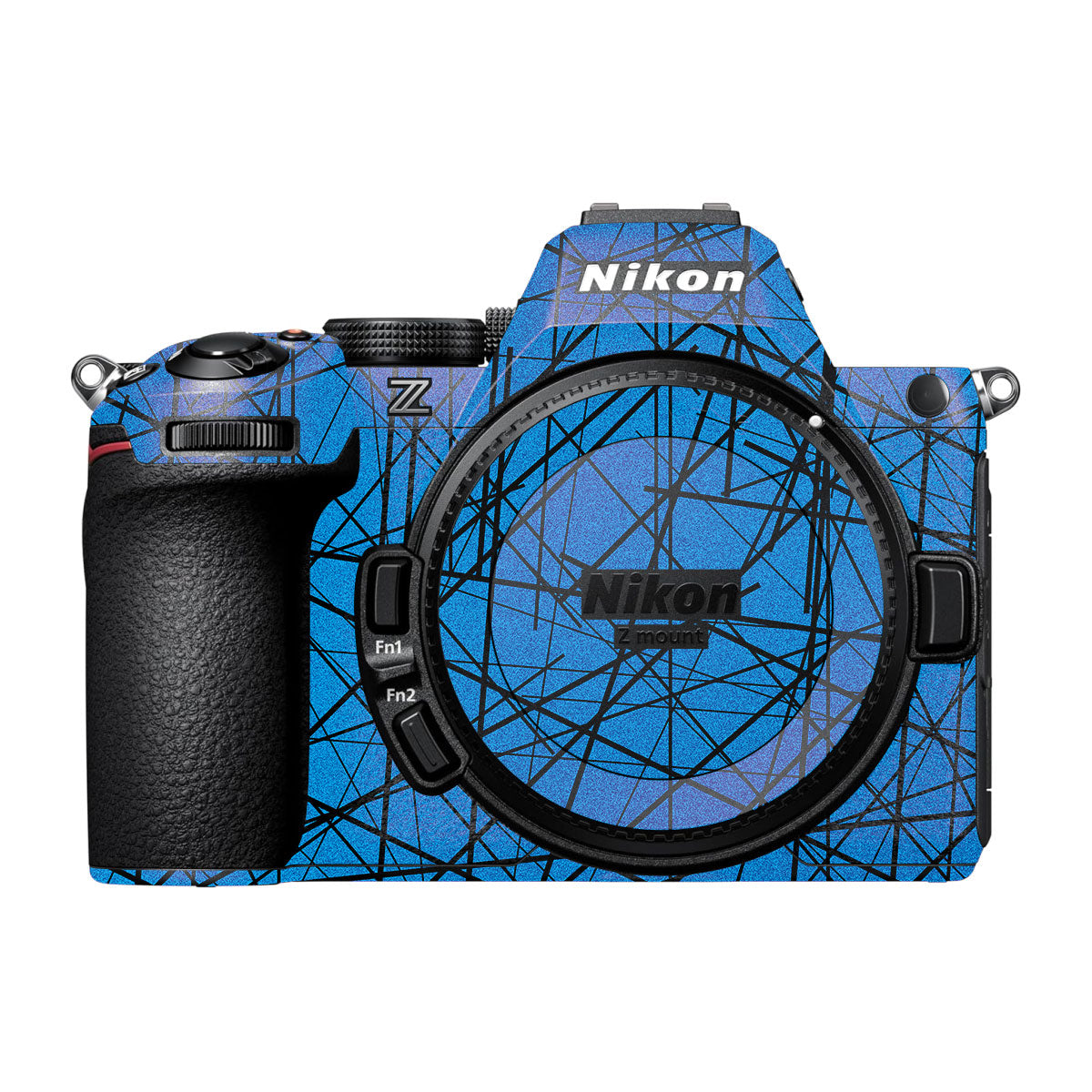 Textured Electric Blue Chaos Nikon Z5 II Camera Skin