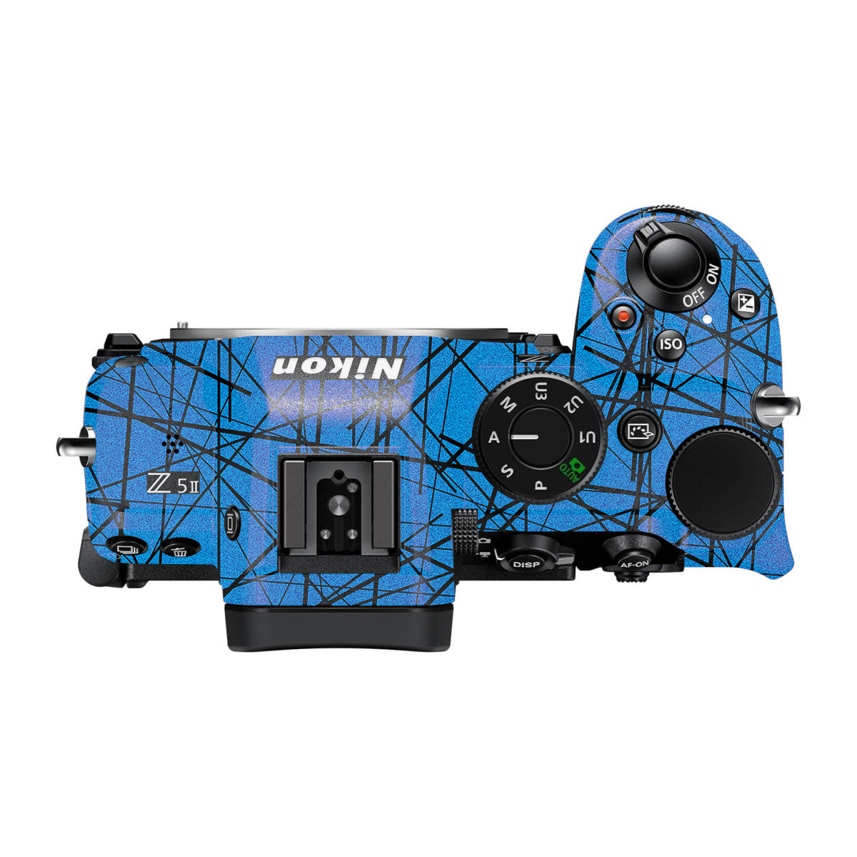 Textured Electric Blue Chaos Nikon Z5 II Camera Skin