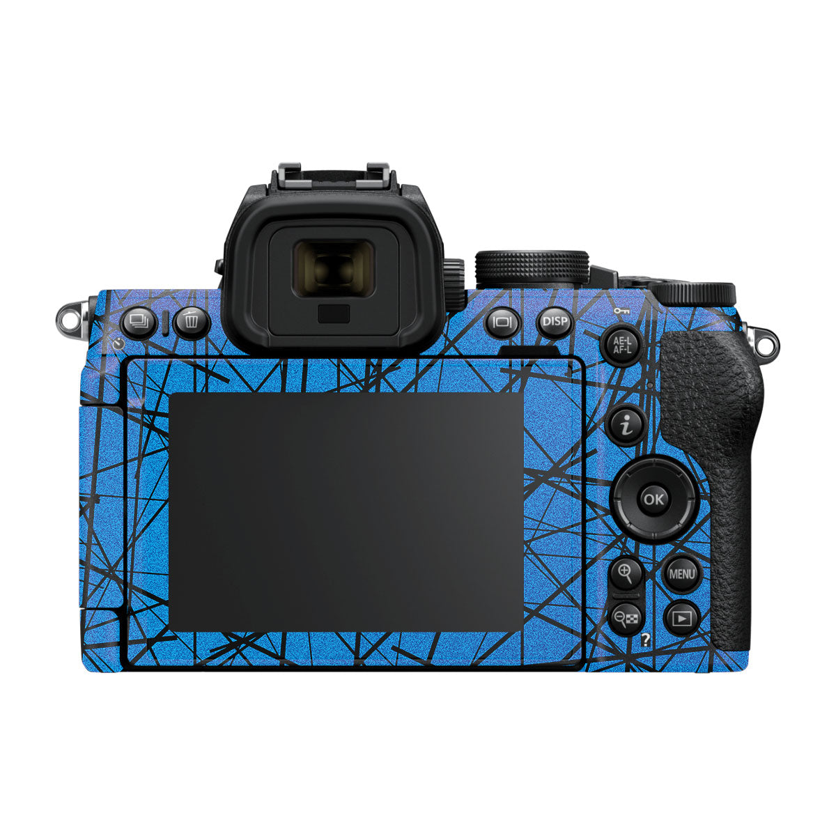 Textured Electric Blue Chaos Nikon Z50 II Camera Skin
