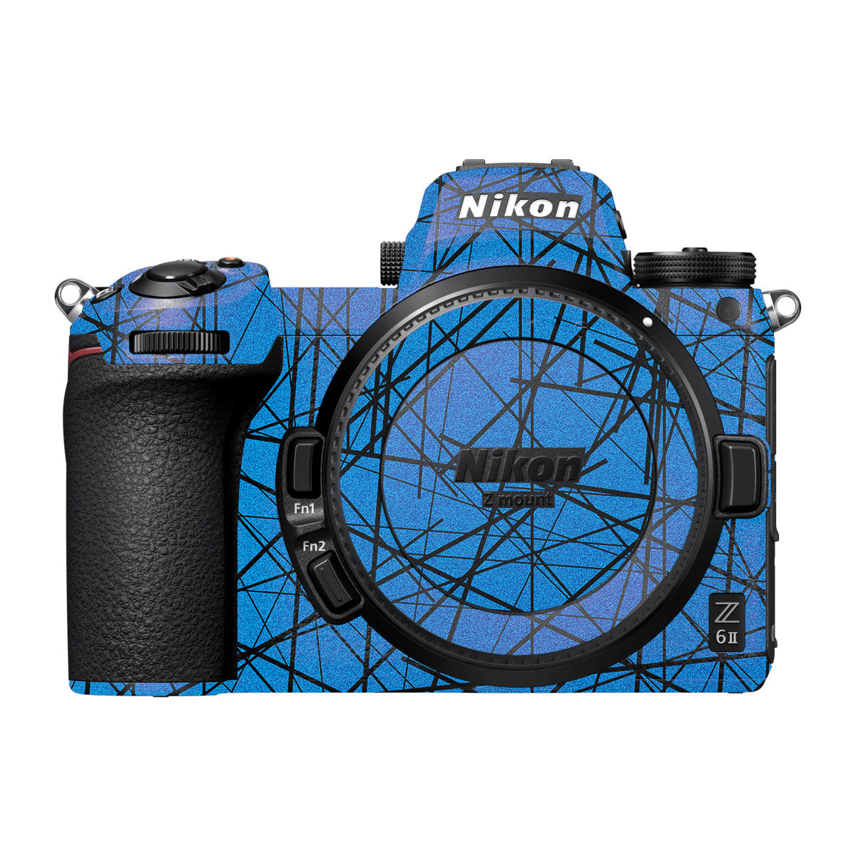 Textured Electric Blue Chaos Nikon Z6 II Camera Skin