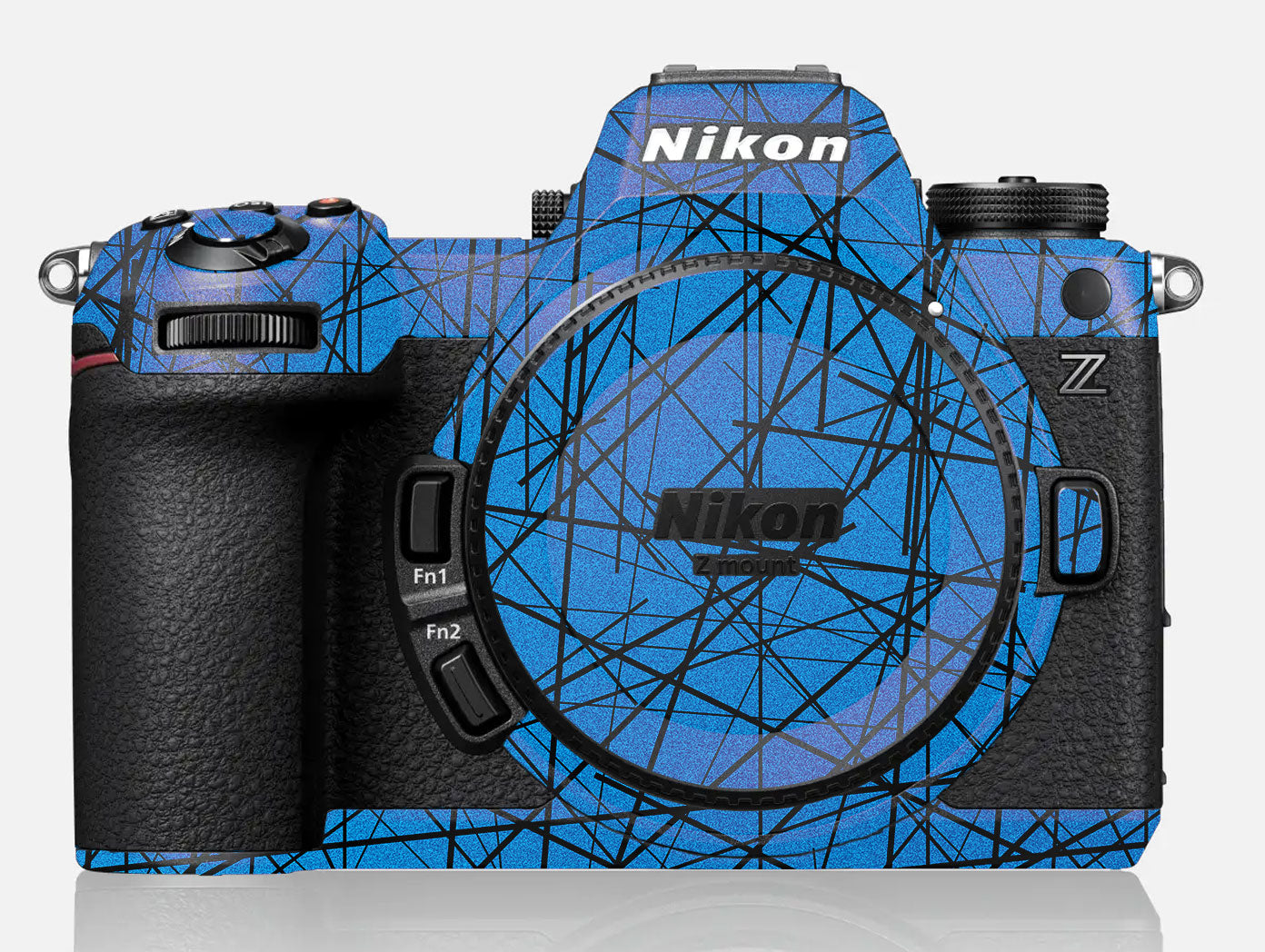 Textured Electric Blue Chaos Nikon Z6 III Camera Skin