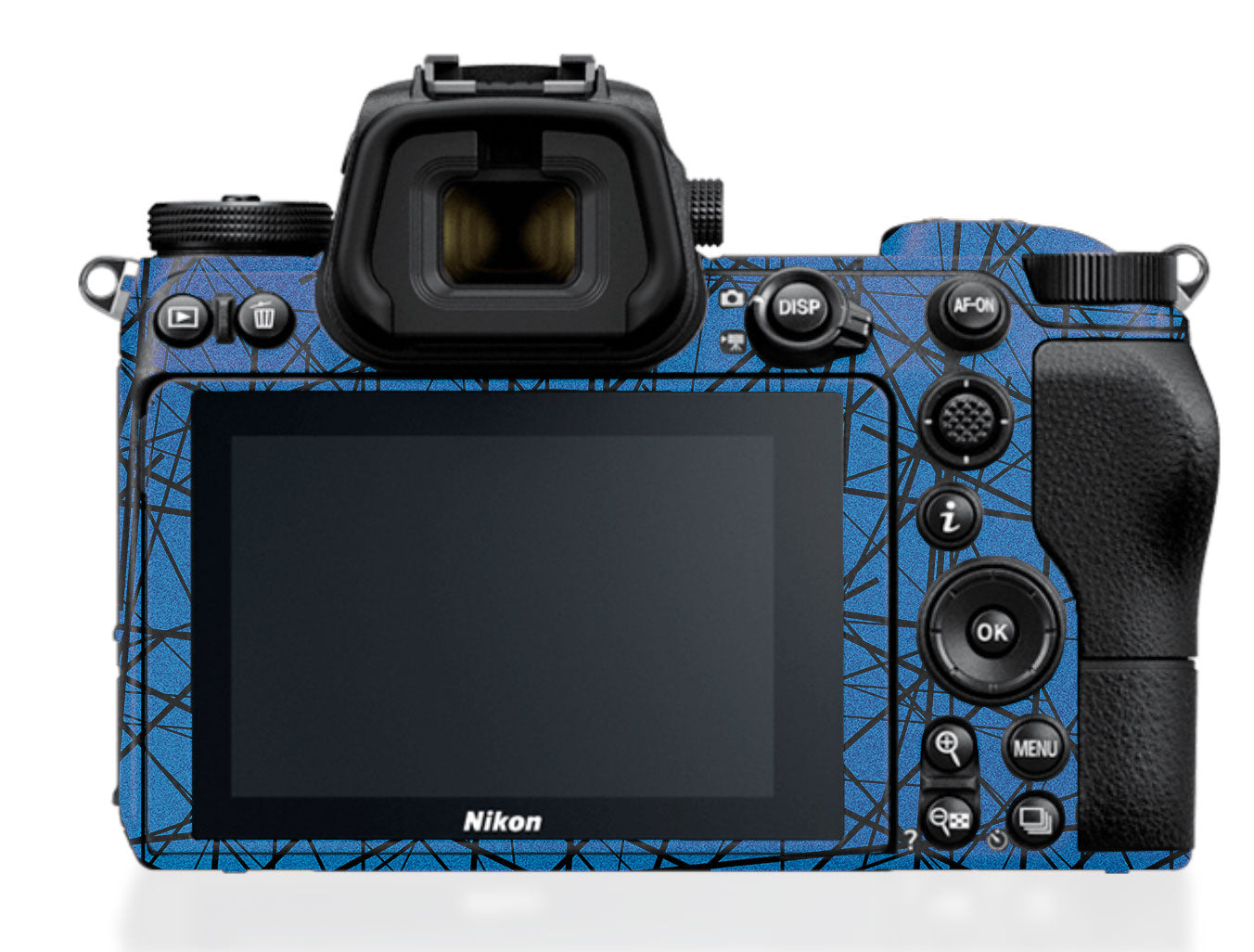 Textured Electric Blue Chaos Nikon Z6 III Camera Skin