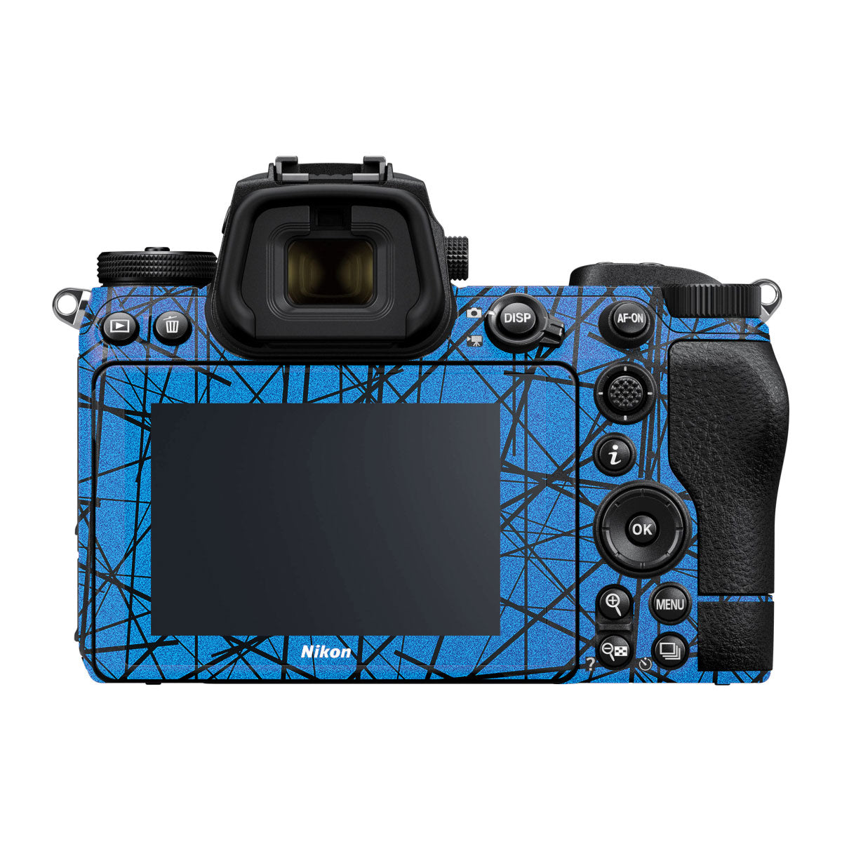 Textured Electric Blue Chaos Nikon Z6 Camera Skin