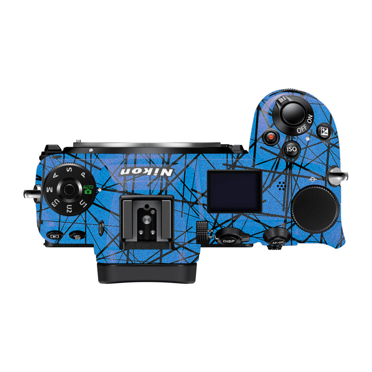 Textured Electric Blue Chaos Nikon Z7 Camera Skin