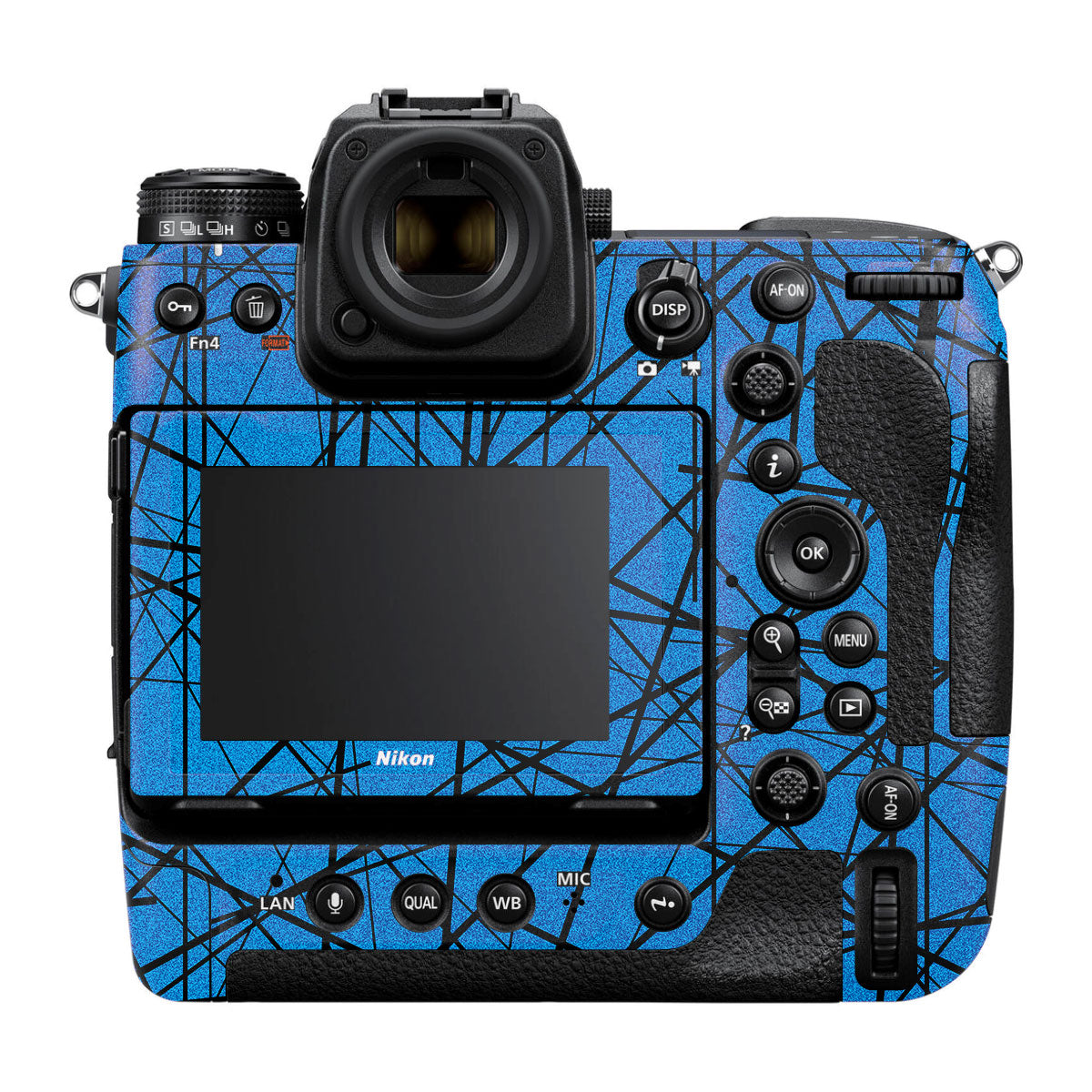 Textured Electric Blue Chaos Nikon Z9 Camera Skin