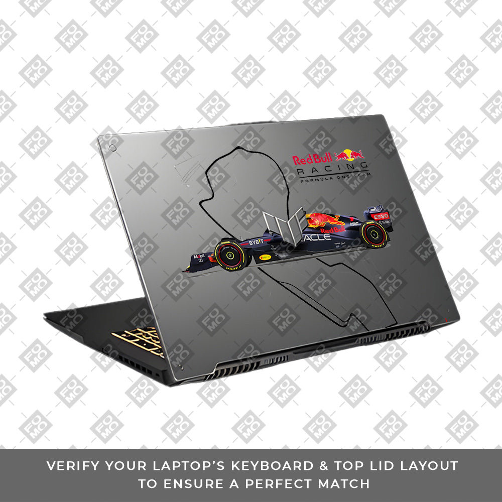 Transparent Track King Asus TUF Gaming F17 FX707Z Laptop Skin