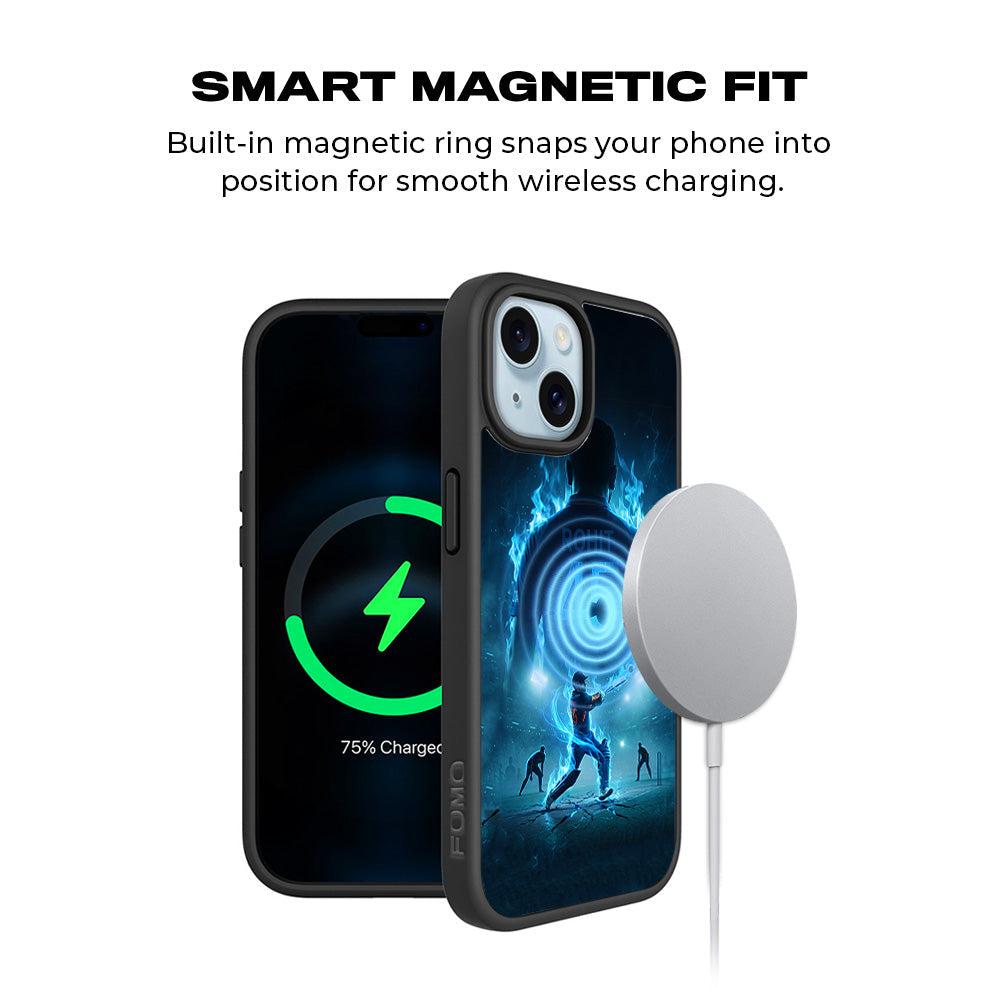 Rohit Sharma Hitman 45 Sports 3D Skin with Shockguard Armour Magsafe Case for Apple iPhone 15 Plus