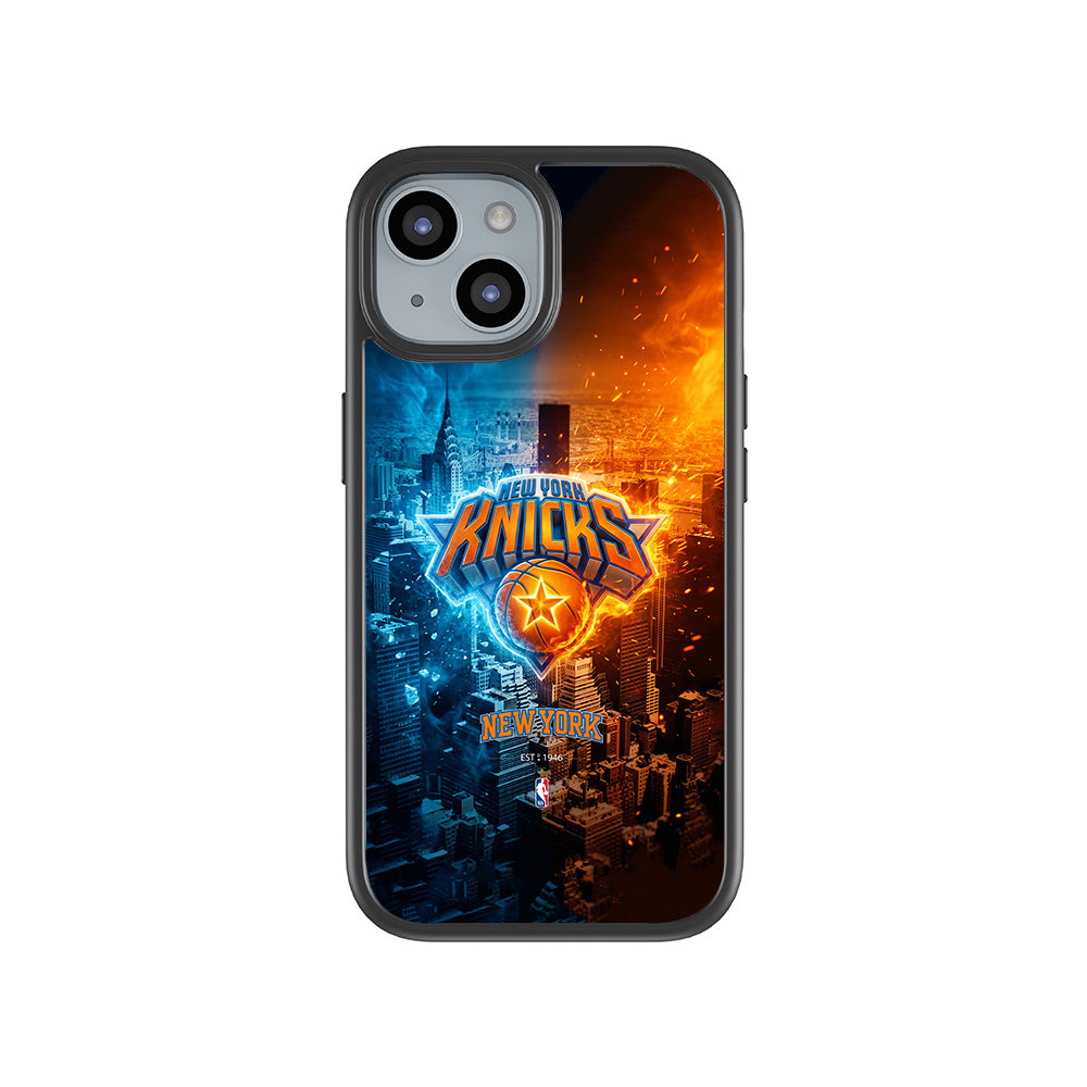 New York Knicks City Pride Sports 3D Skin with Shockguard Armour Magsafe Case for Apple iPhone 15