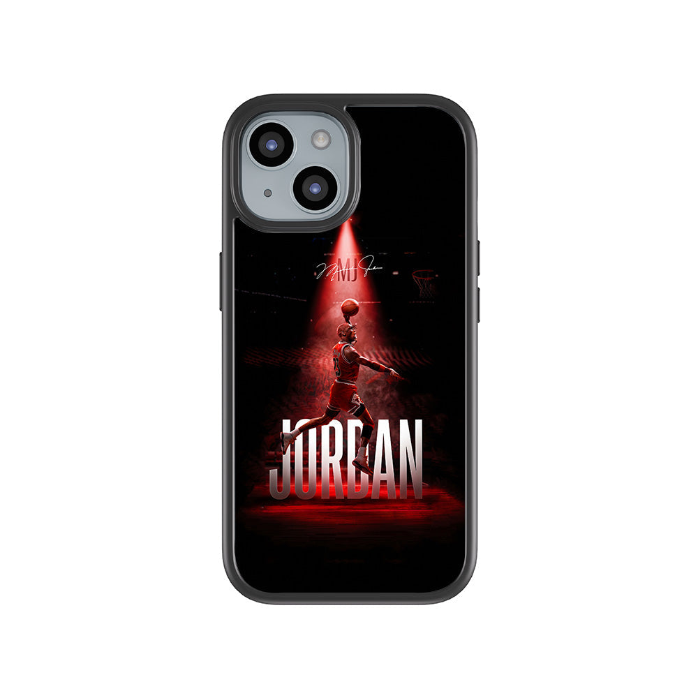 Jordan 23 Spotlight Basketball Sports 3D Skin with Shockguard Armour Magsafe Case for Apple iPhone 15 Plus