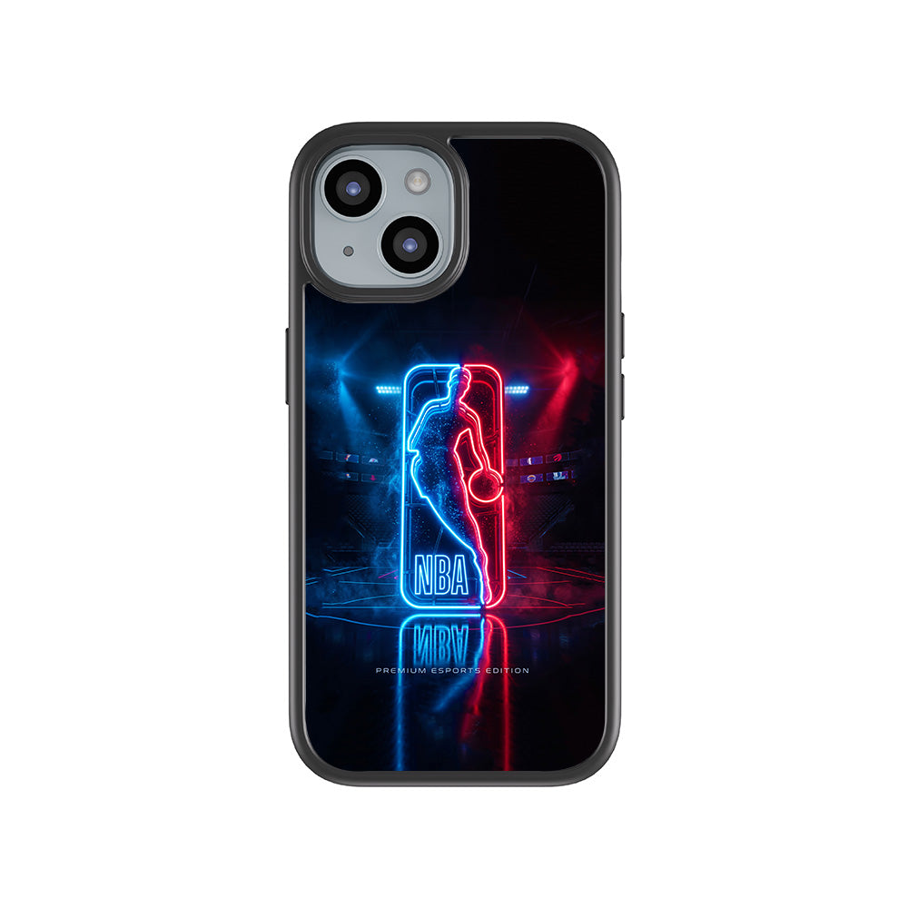 NBA Neon Arena Sports 3D Skin with Shockguard Armour Magsafe Case for Apple iPhone 15 Plus