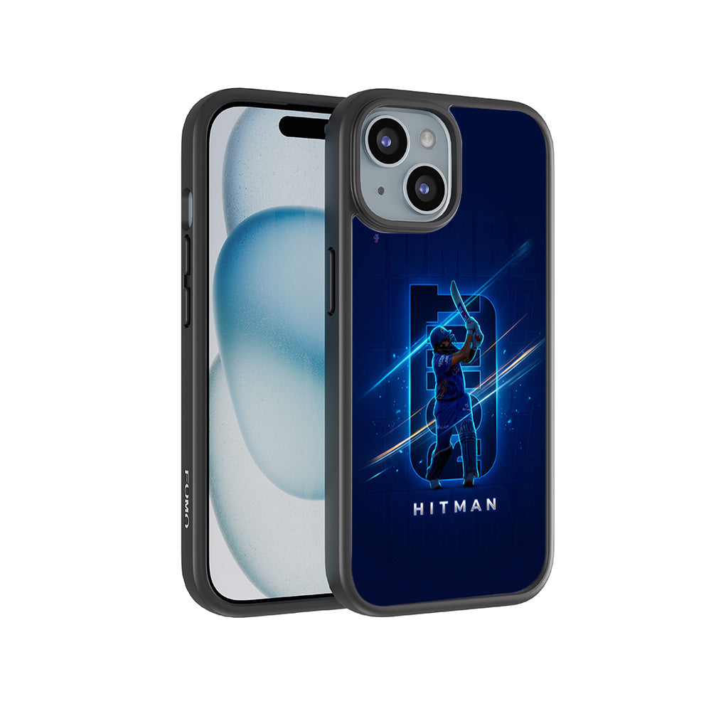 Rohit Sharma Hitman Cricket Sports 3D Skin with Shockguard Armour Magsafe Case for Apple iPhone 15 Plus
