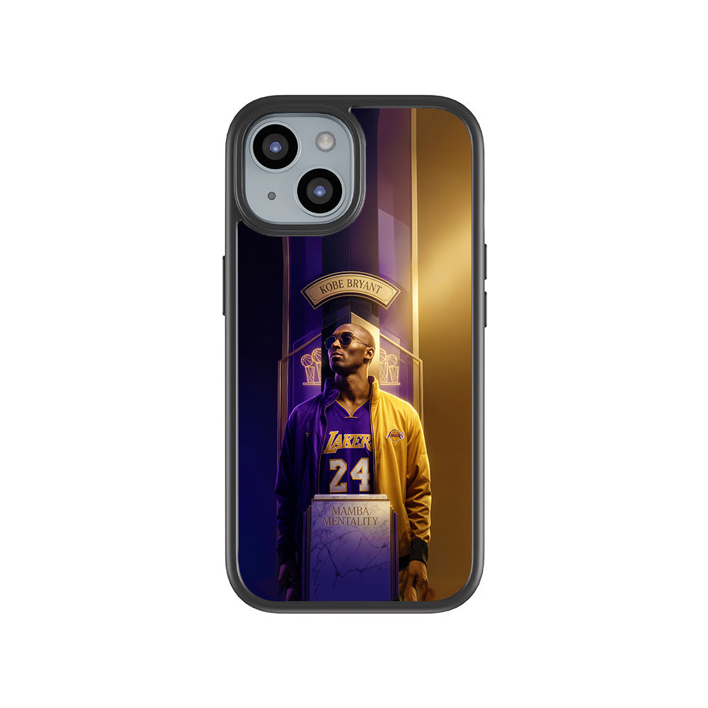 Kobe Bryant Mamba Mentality Sports 3D Skin with Shockguard Armour Magsafe Case for Apple iPhone 15 Plus