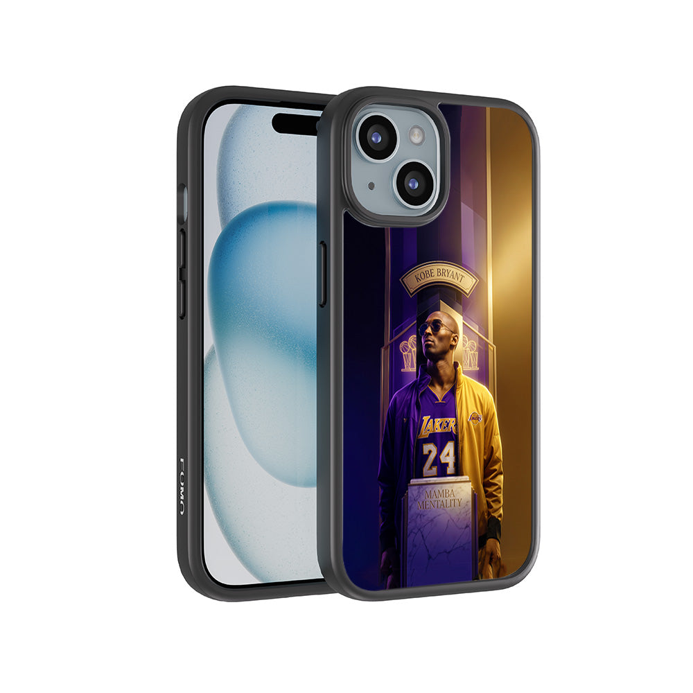 Kobe Bryant Mamba Mentality Sports 3D Skin with Shockguard Armour Magsafe Case for Apple iPhone 15 Plus
