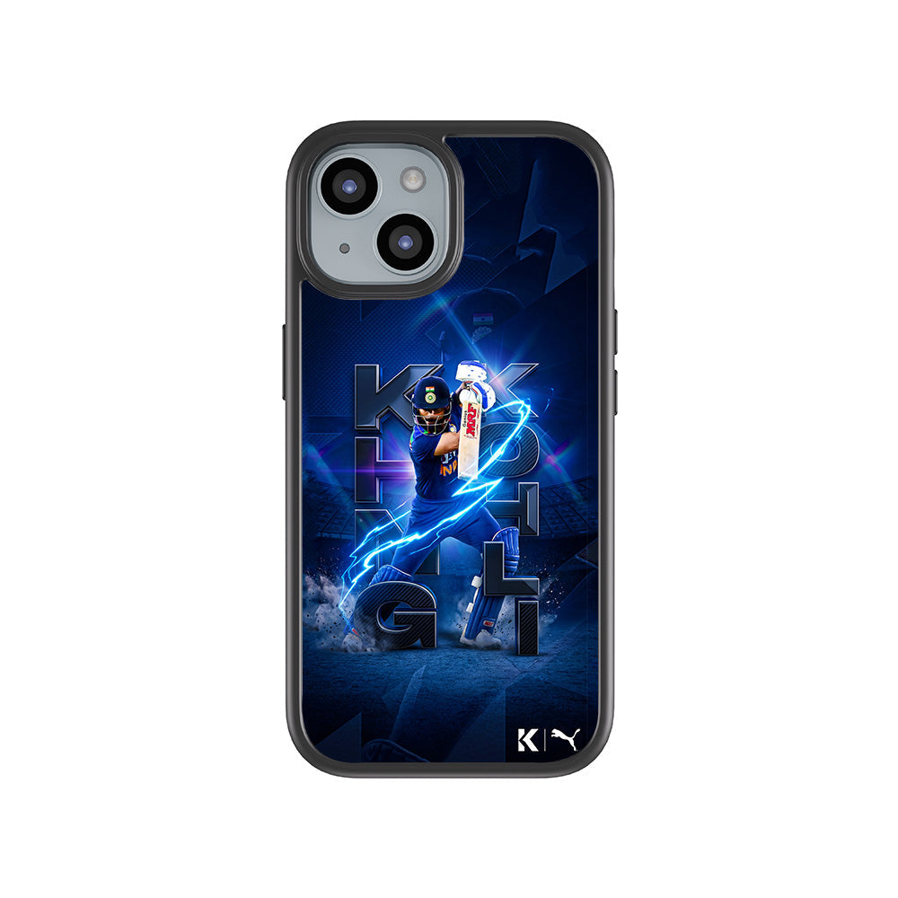 Virat Kohli King Kohli Cricket Sports 3D Skin with Shockguard Armour Magsafe Case for Apple iPhone 15 Plus