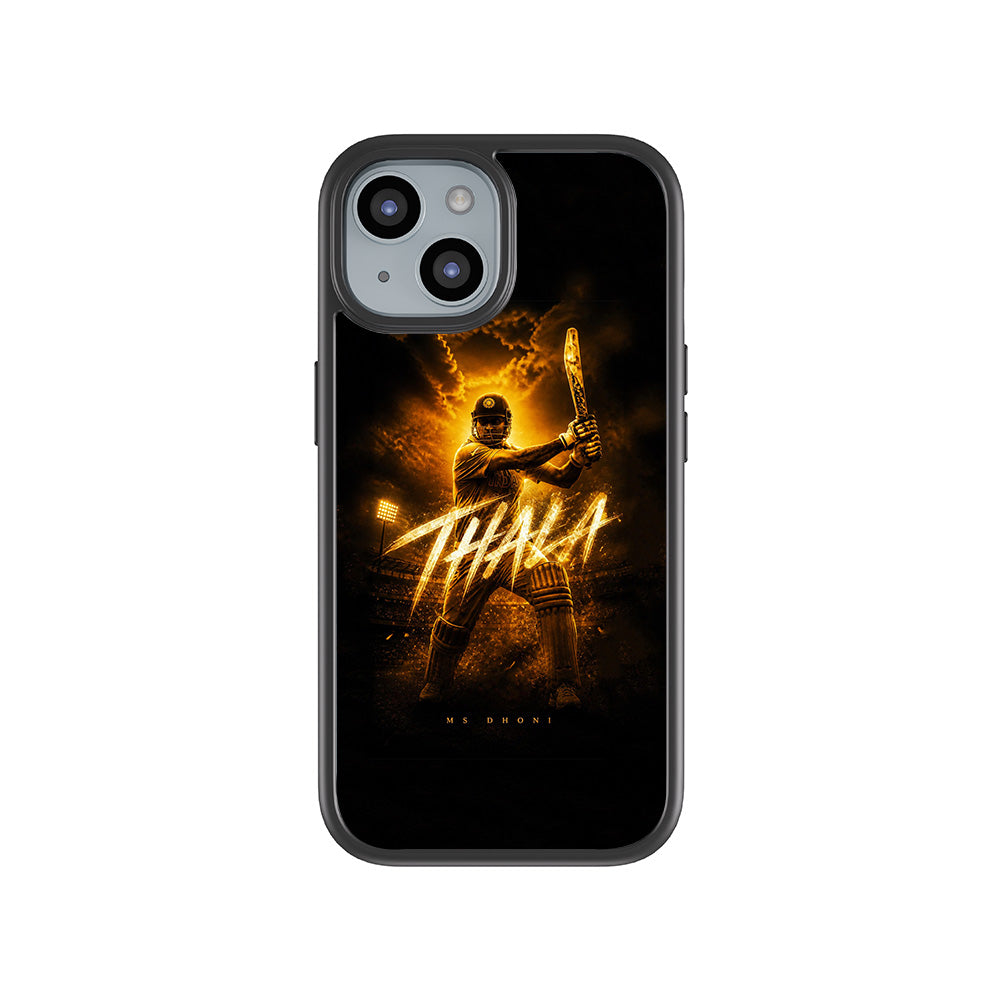 MS Dhoni THALA Cricket Sports 3D Skin with Shockguard Armour Magsafe Case for Apple iPhone 15 Plus
