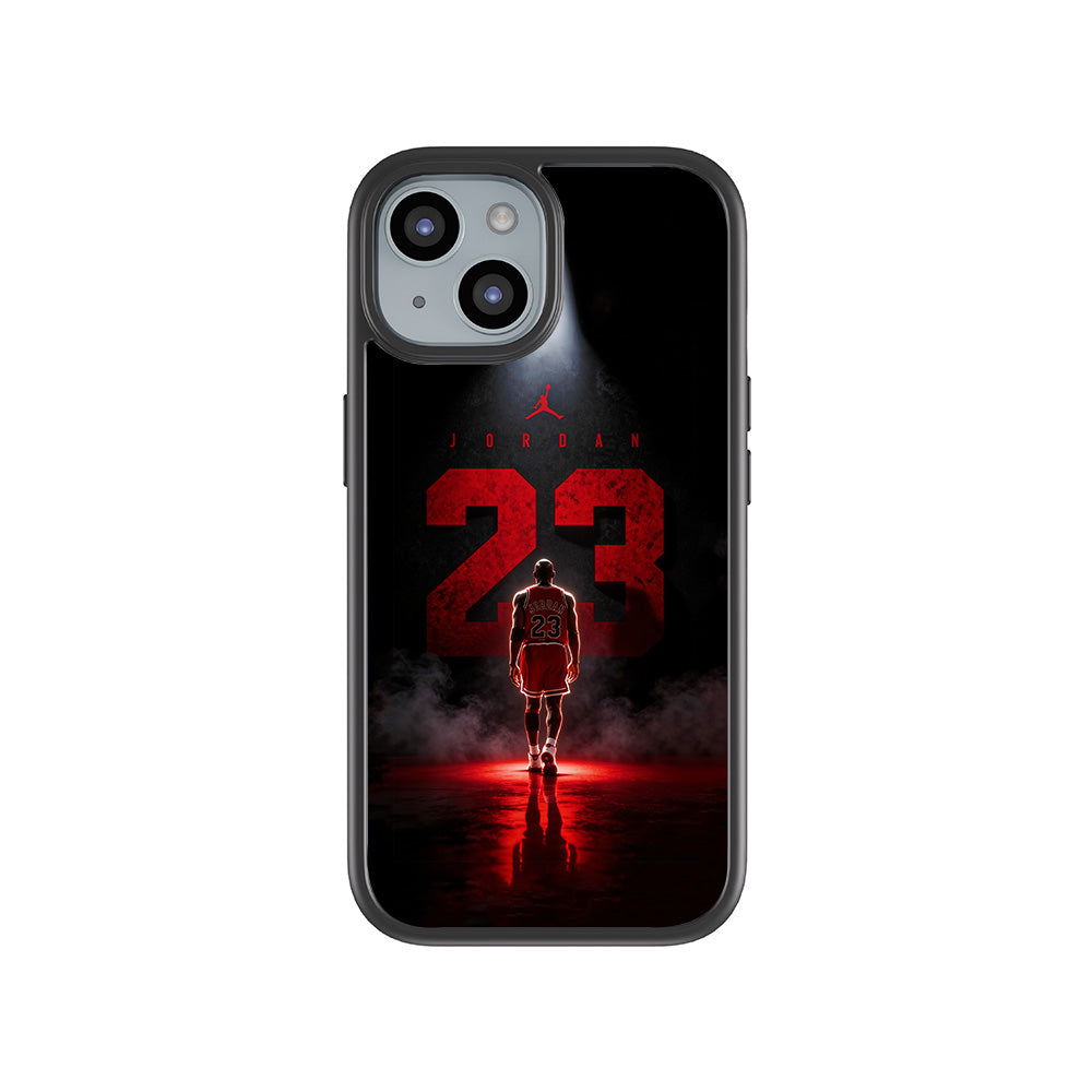 Michael Jordan Legacy Sports 3D Skin with Shockguard Armour Magsafe Case for Apple iPhone 15 Plus