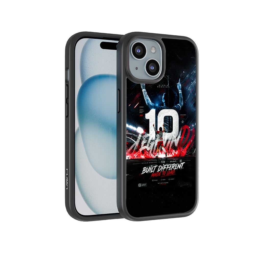 Number 10 Football Sports 3D Skin with Shockguard Armour Magsafe Case for Apple iPhone 15 Plus