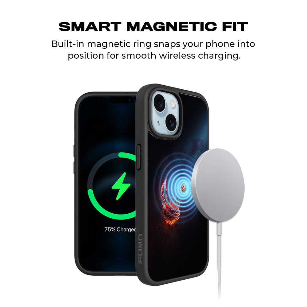 Basketball Nike Fire Sports 3D Skin with Shockguard Armour Magsafe Case for Apple iPhone 15 Plus