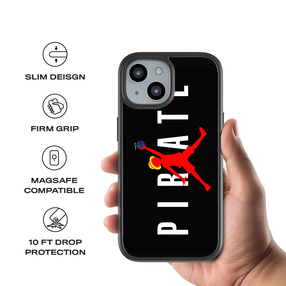 Pirate Luffy 3D Skin with Shockguard Armour Magsafe Case for Apple iPhone 15
