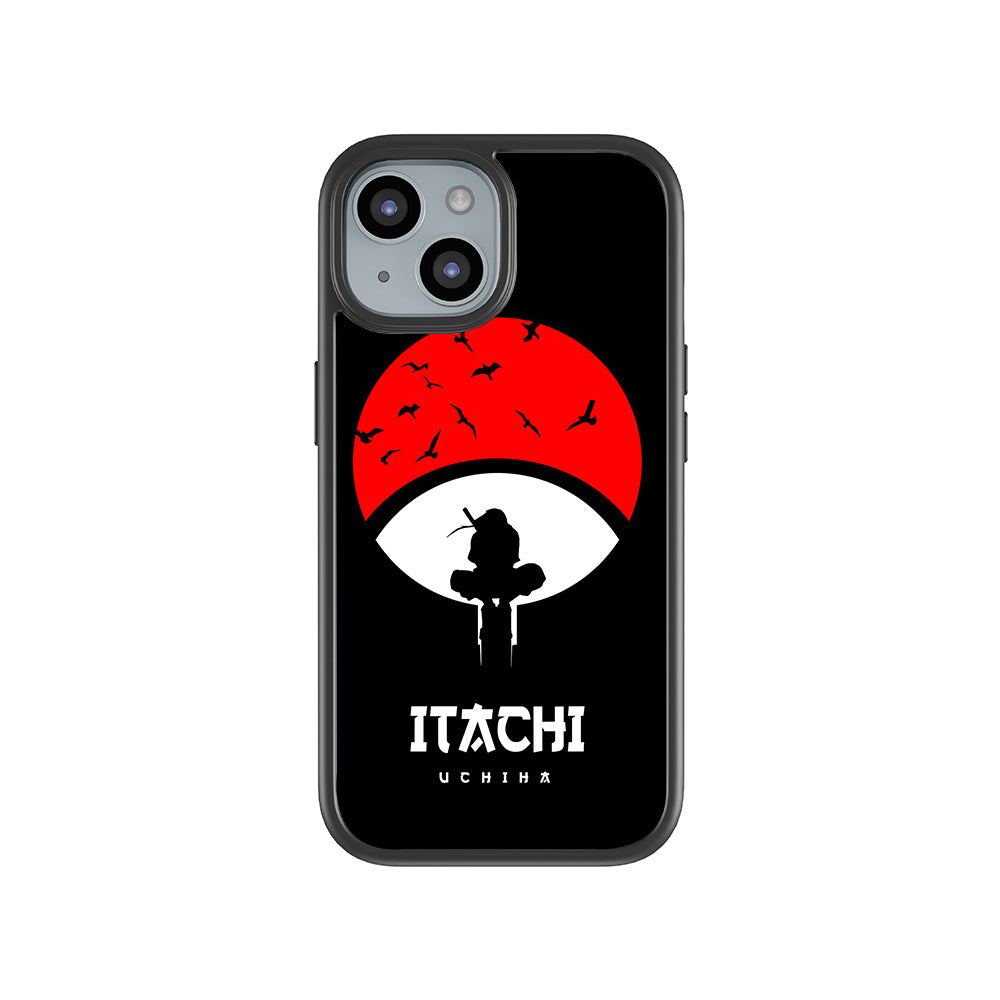 Itachi Uchiha The Clan Killer 3D Skin with Shockguard Armour Magsafe Case for Apple iPhone 15
