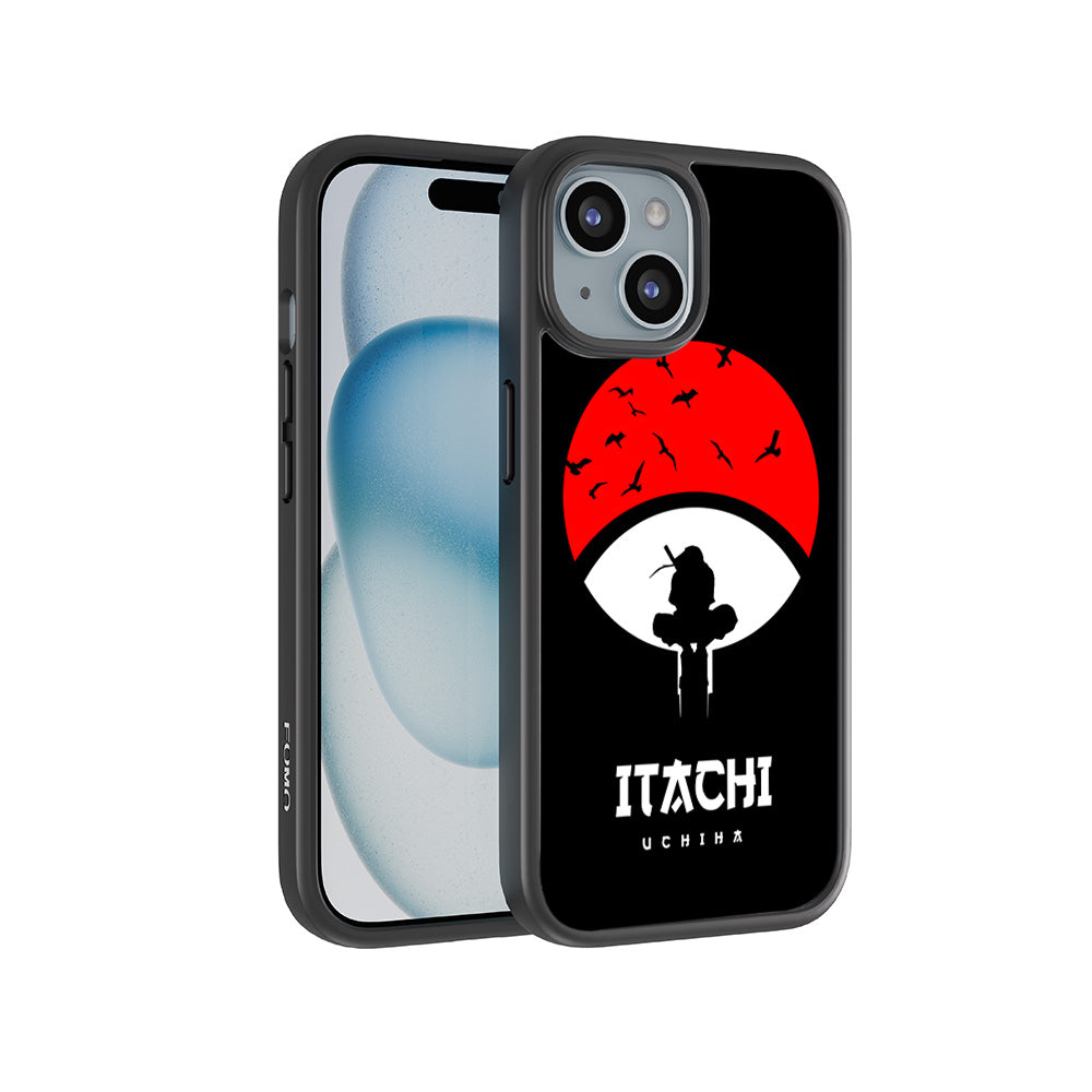 Itachi Uchiha The Clan Killer 3D Skin with Shockguard Armour Magsafe Case for Apple iPhone 15