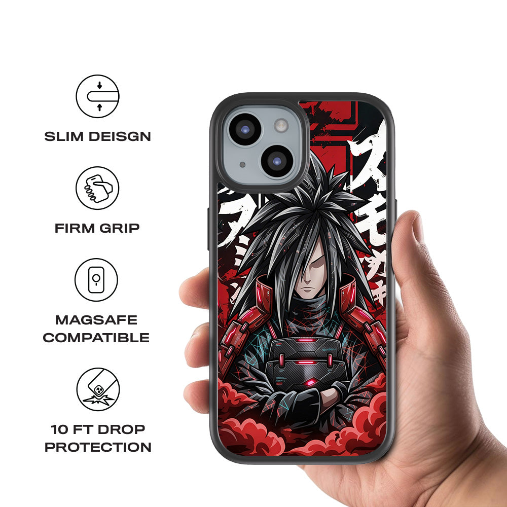 Madara Uchiha Anime 3D Skin with Shockguard Armour Magsafe Case for Apple iPhone 15
