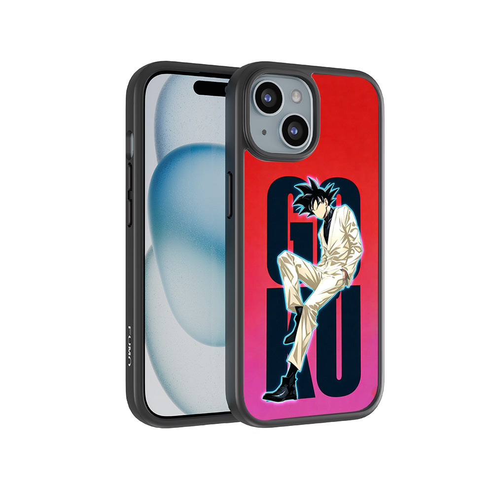 Goku Streetwear Aura 3D Skin with Shockguard Armour Magsafe Case for Apple iPhone 15