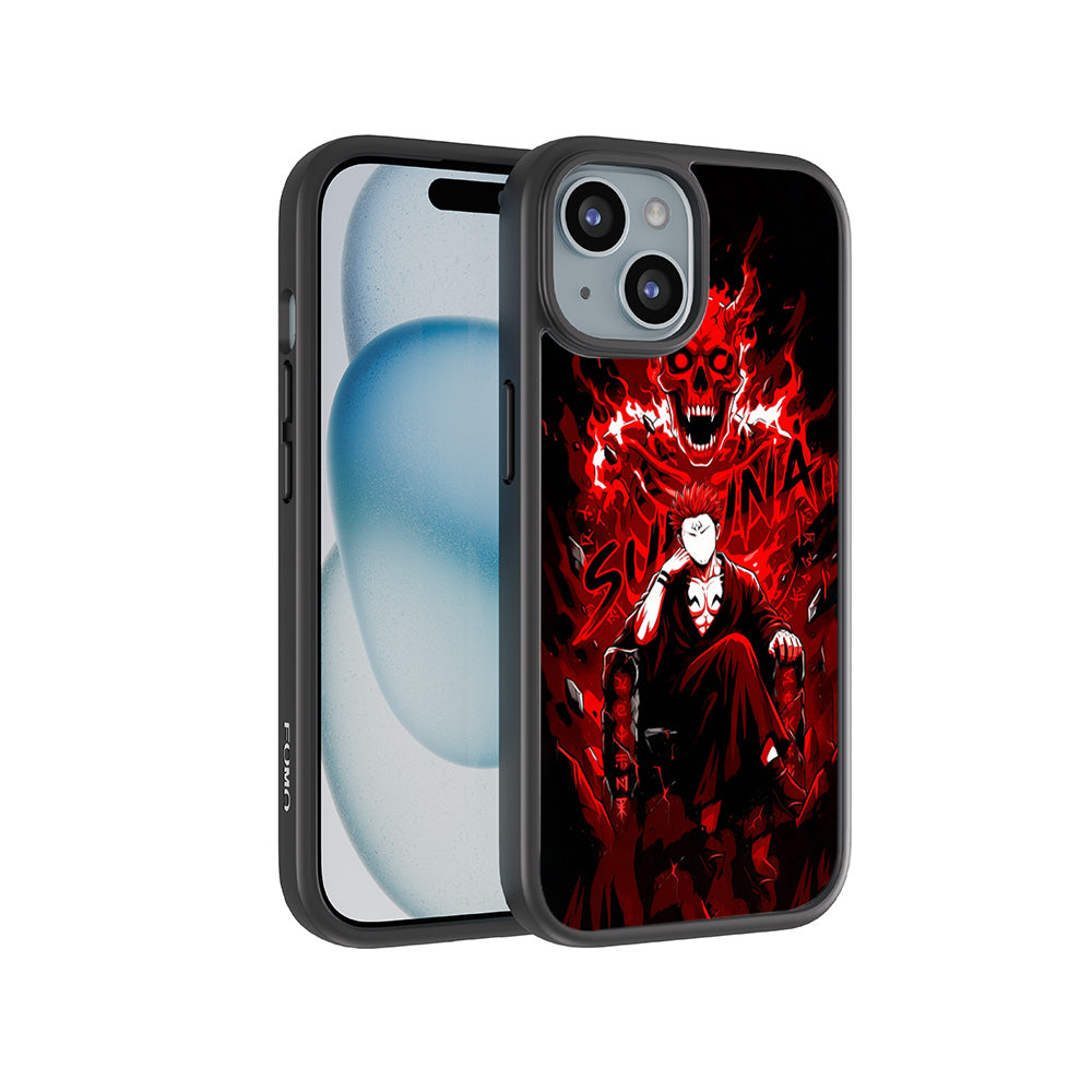 Sukuna Inferno Throne 3D Skin with Shockguard Armour Magsafe Case for Apple iPhone 15