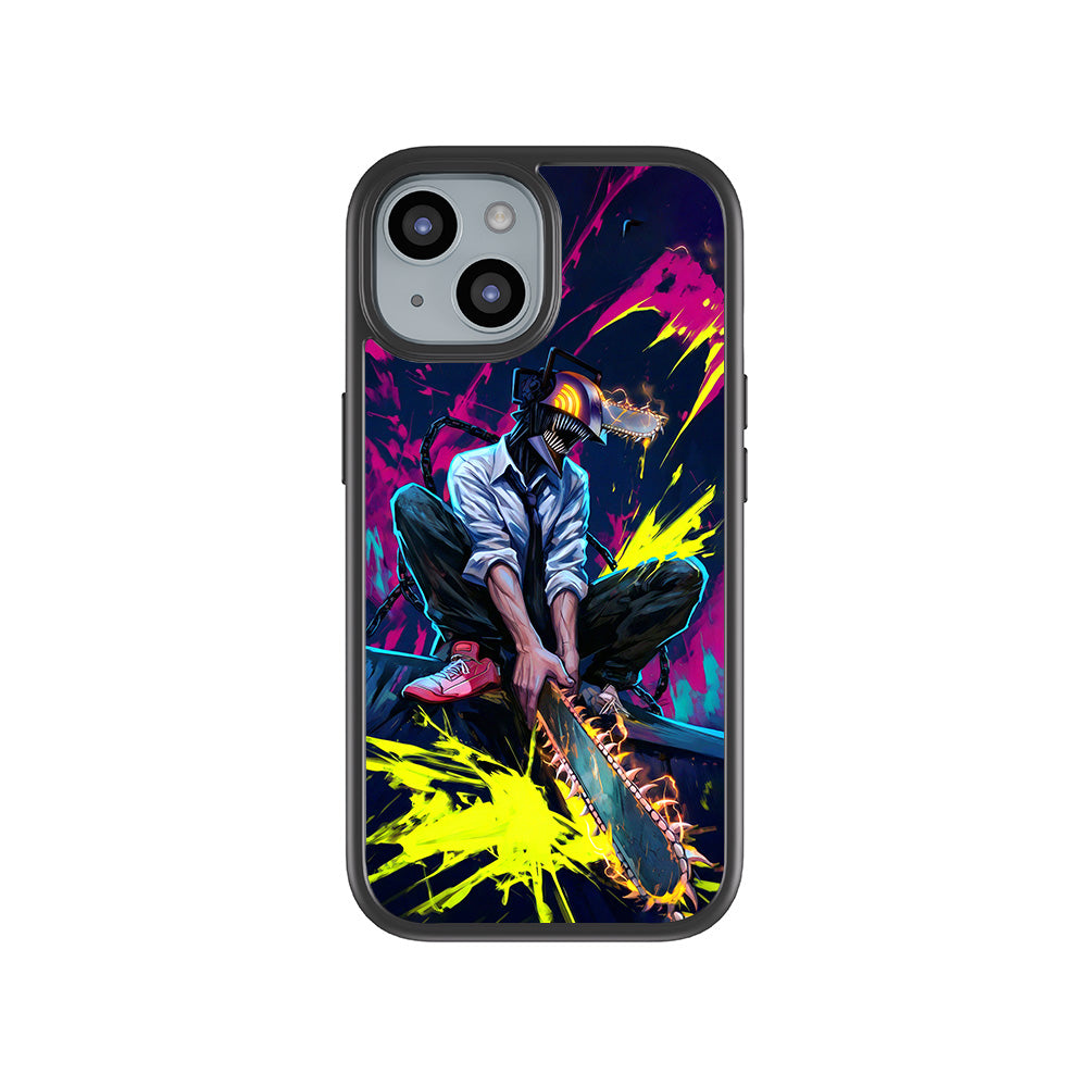 Chainsaw Man Denji 3D Skin with Shockguard Armour Magsafe Case for Apple iPhone 15 Plus