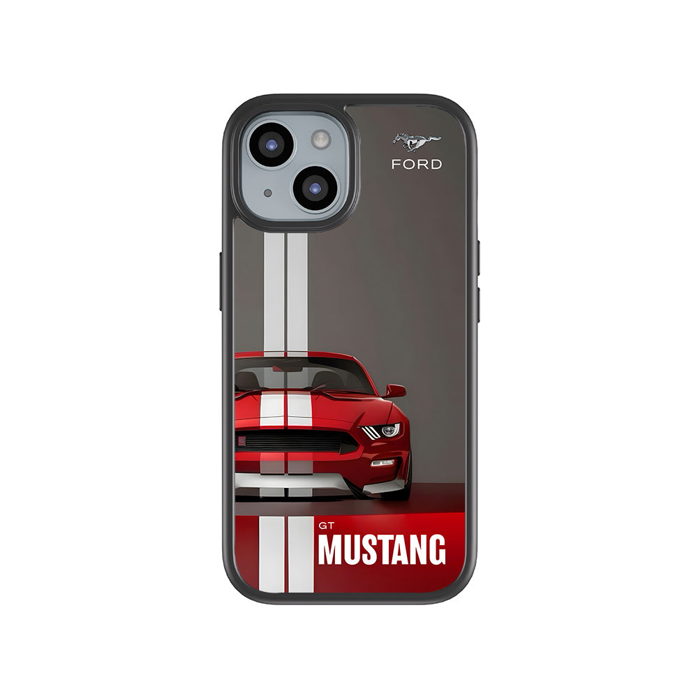 Ford GT Mustang 3D Skin with Shockguard Armour Magsafe Case for Apple iPhone 15