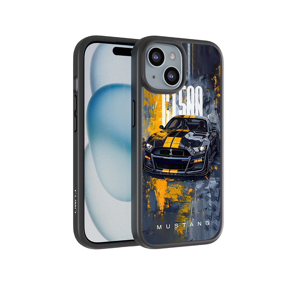 Ford Mustang GT500 3D Skin with Shockguard Armour Magsafe Case for Apple iPhone 15
