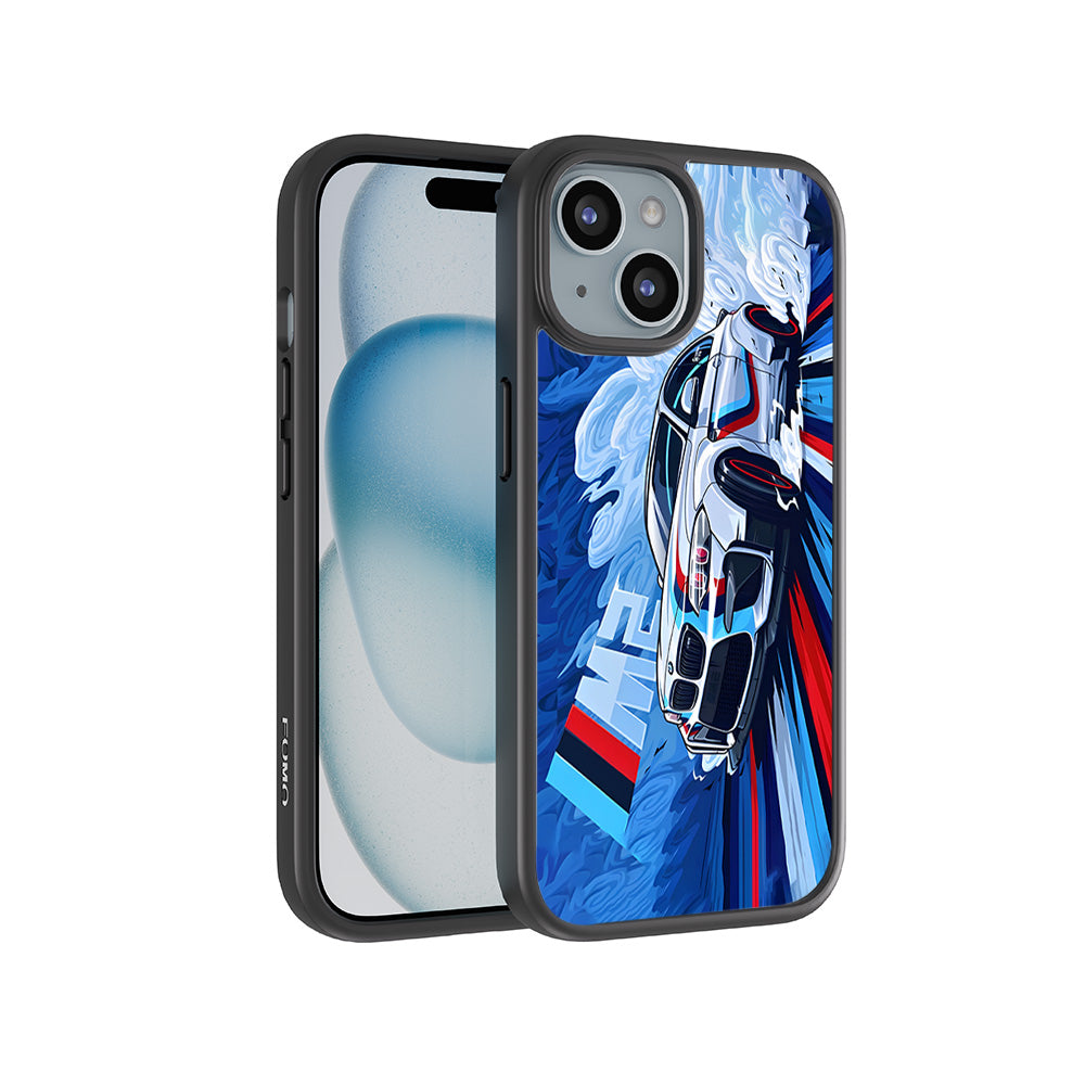 BMW M2 3D Skin with Shockguard Armour Magsafe Case for Apple iPhone 15