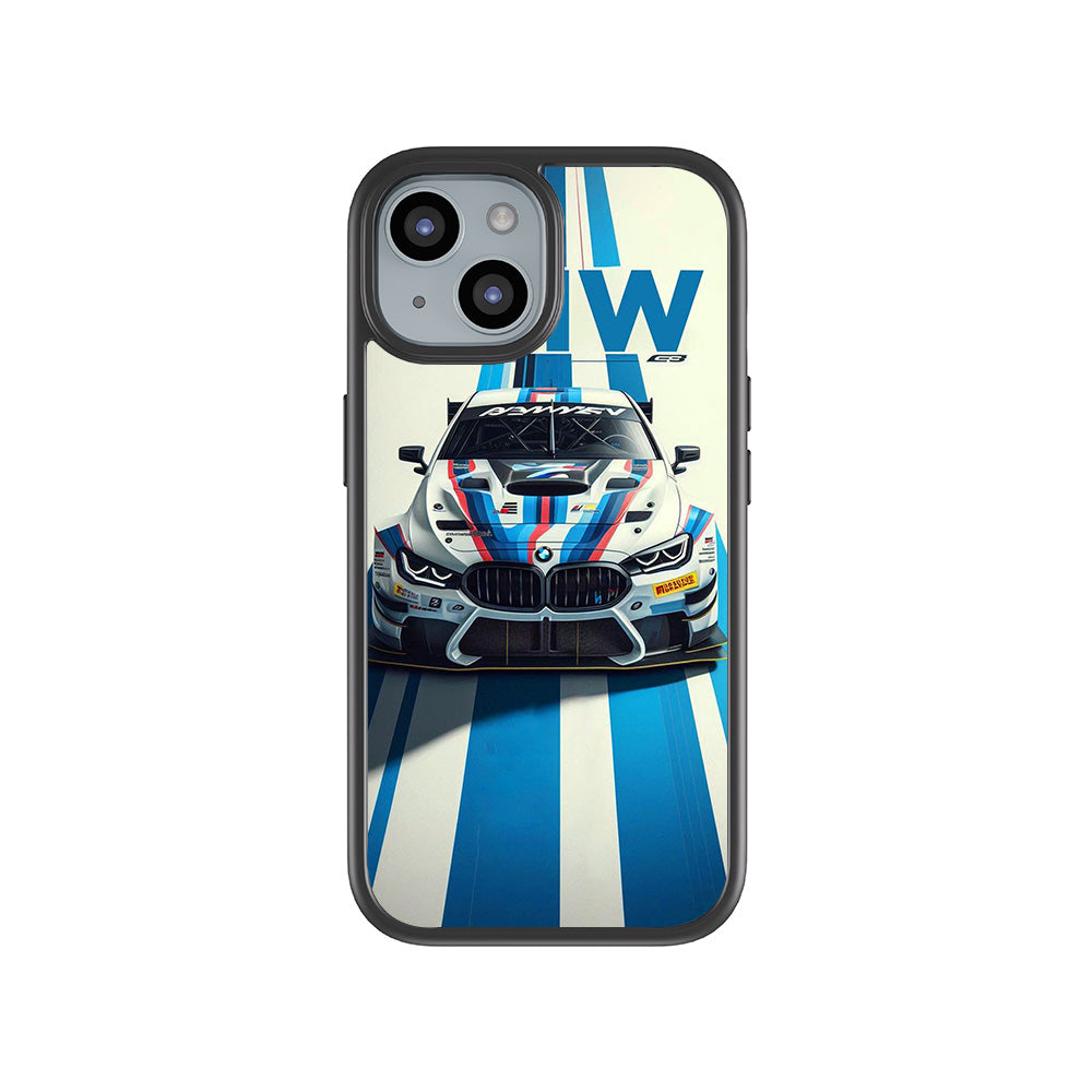 BMW GT Racing 3D Skin with Shockguard Armour Magsafe Case for Apple iPhone 15