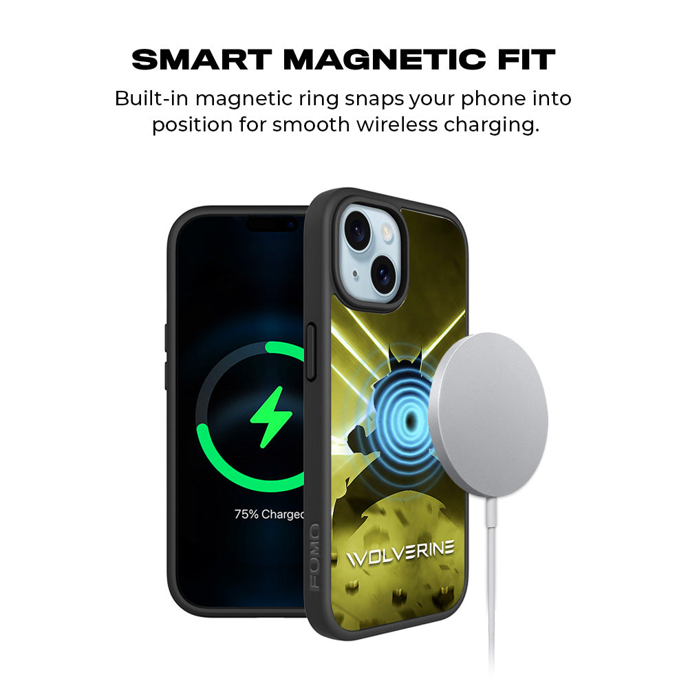 The Wolverine Comic 3D Skin with Shockguard Armour Magsafe Case for Apple iPhone 15 Plus