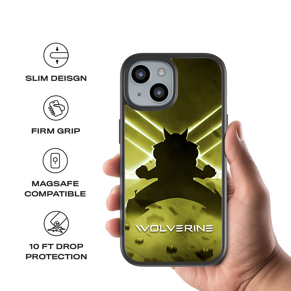 The Wolverine Comic 3D Skin with Shockguard Armour Magsafe Case for Apple iPhone 15 Plus