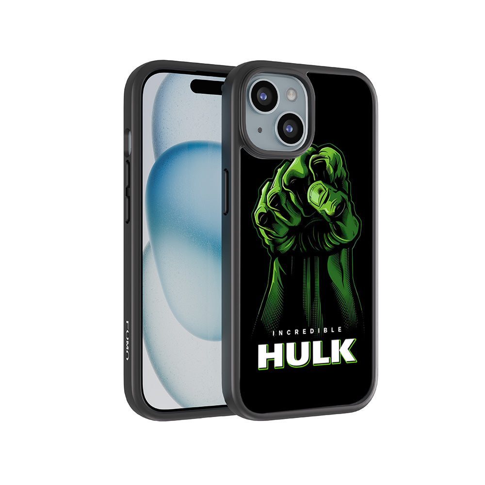 Incredible Hulk Fist Comic 3D Skin with Shockguard Armour Magsafe Case for Apple iPhone 15