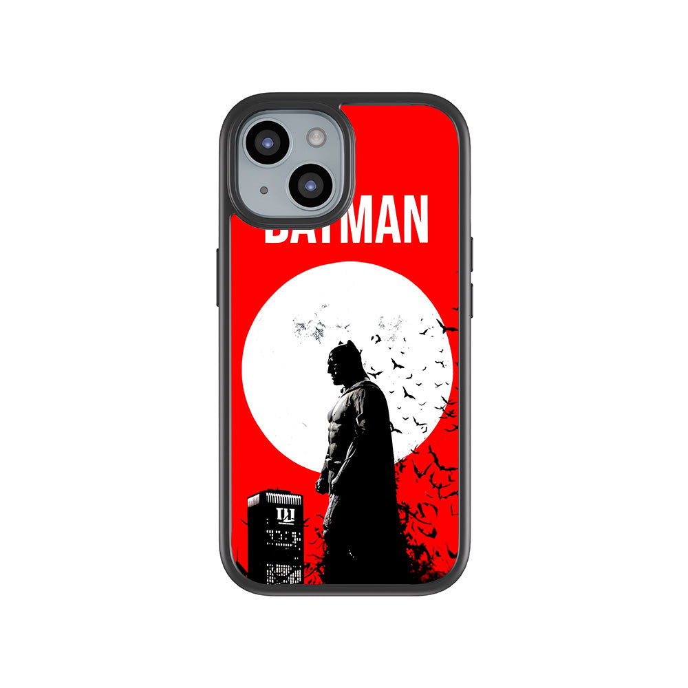 Batman Night Over Comics 3D Skin with Shockguard Armour Magsafe Case for Apple iPhone 15 Plus